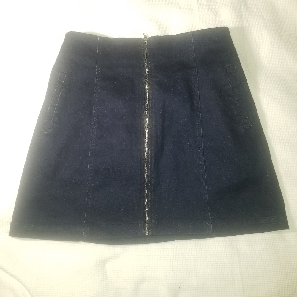 NWT A'GACI Denim Jean Skirt